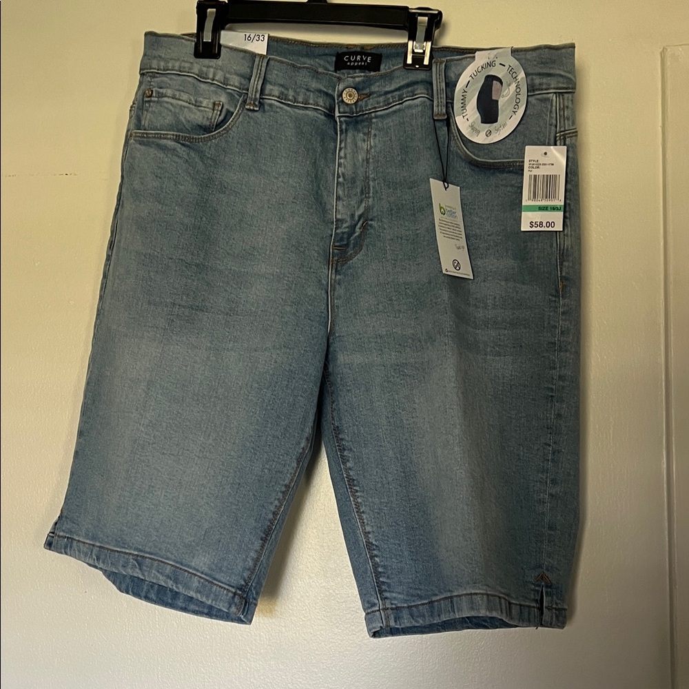 Light Blue Denim Shorts for Men